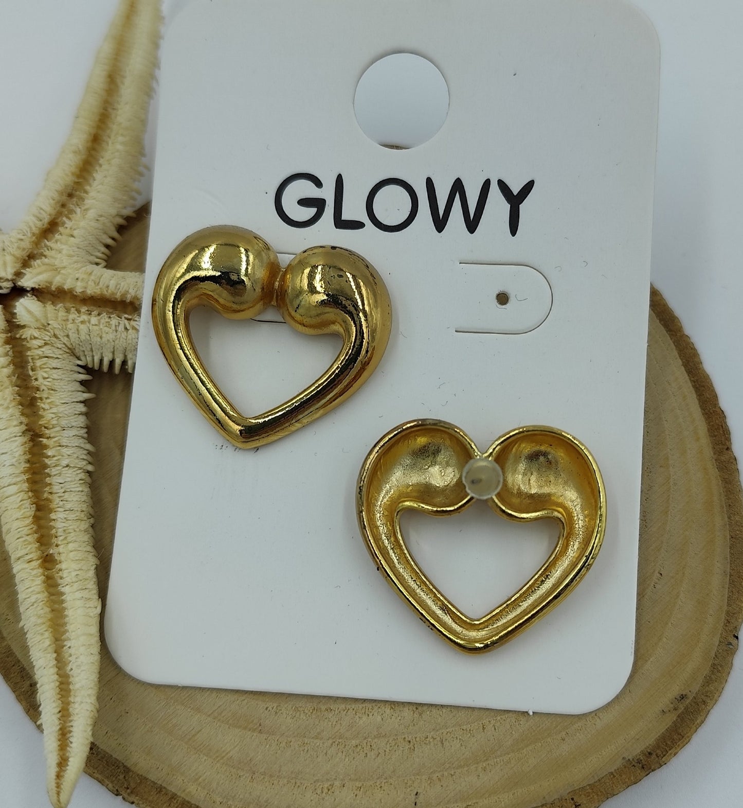 Gold Kalp Küpe