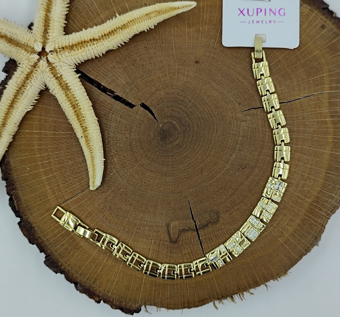 Taş Detaylı 14 K Bileklik