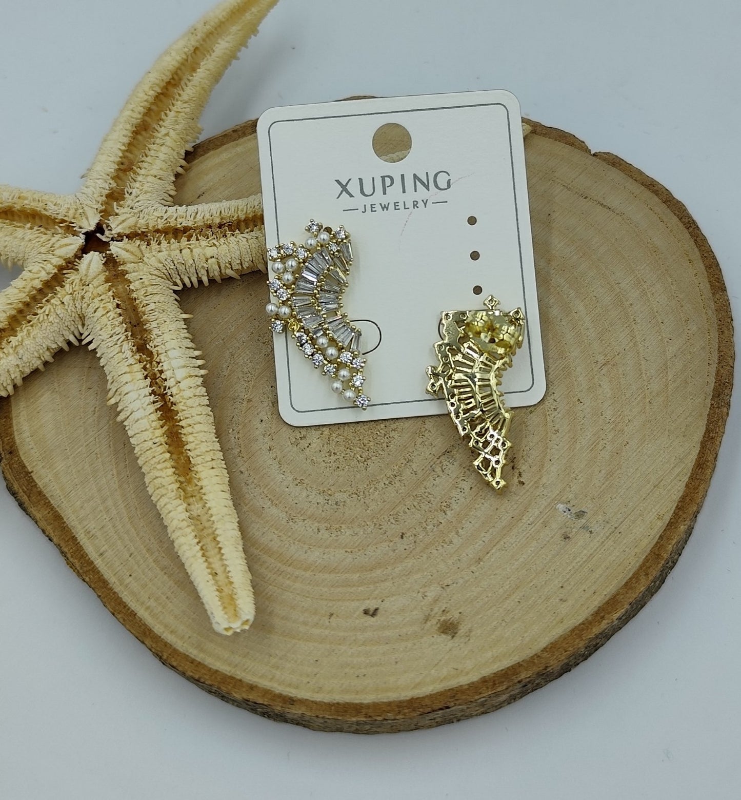 14 K İnci Detaylı Küpe