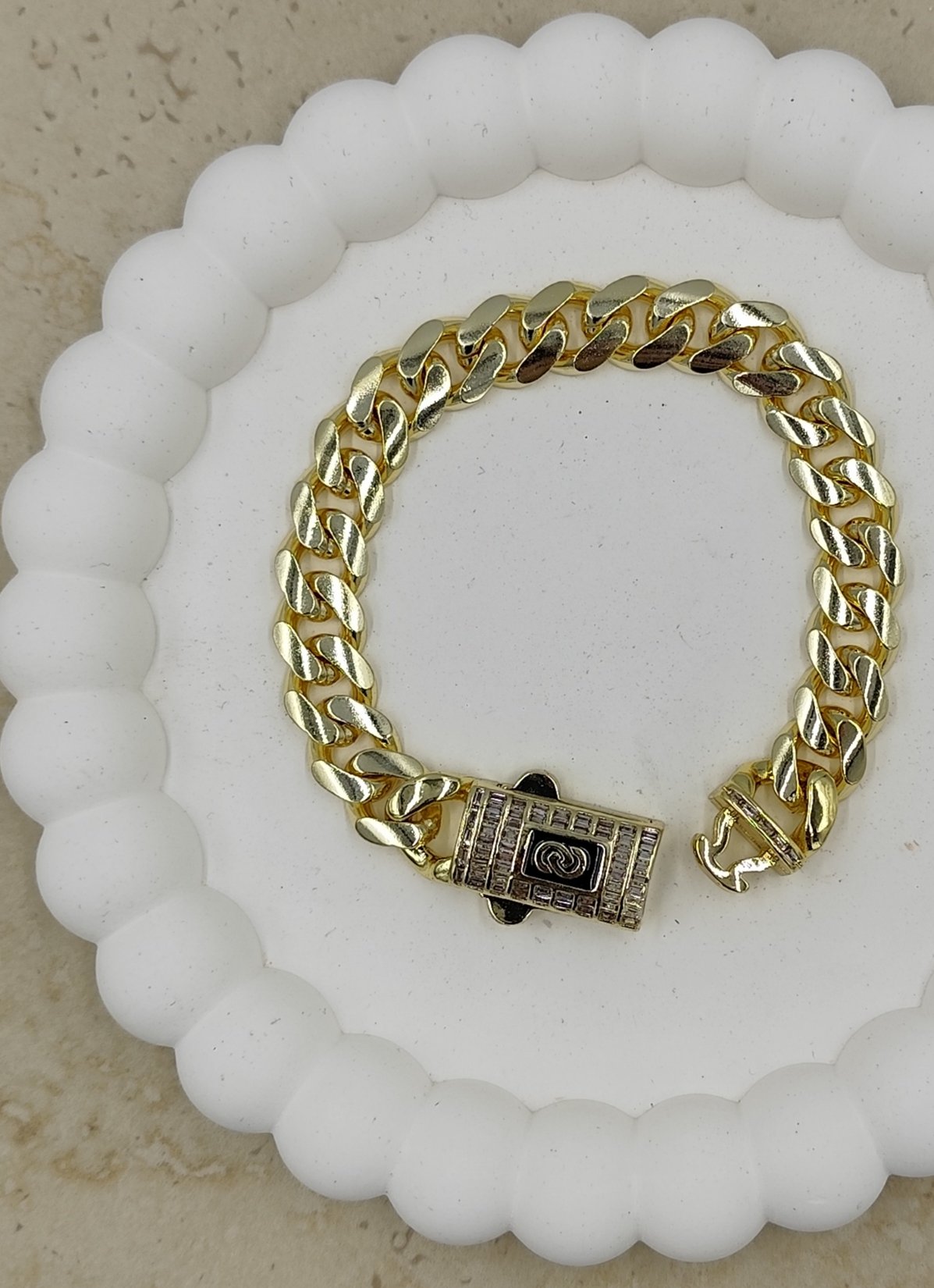 14 K Taş Detaylı Gurmet Bileklik