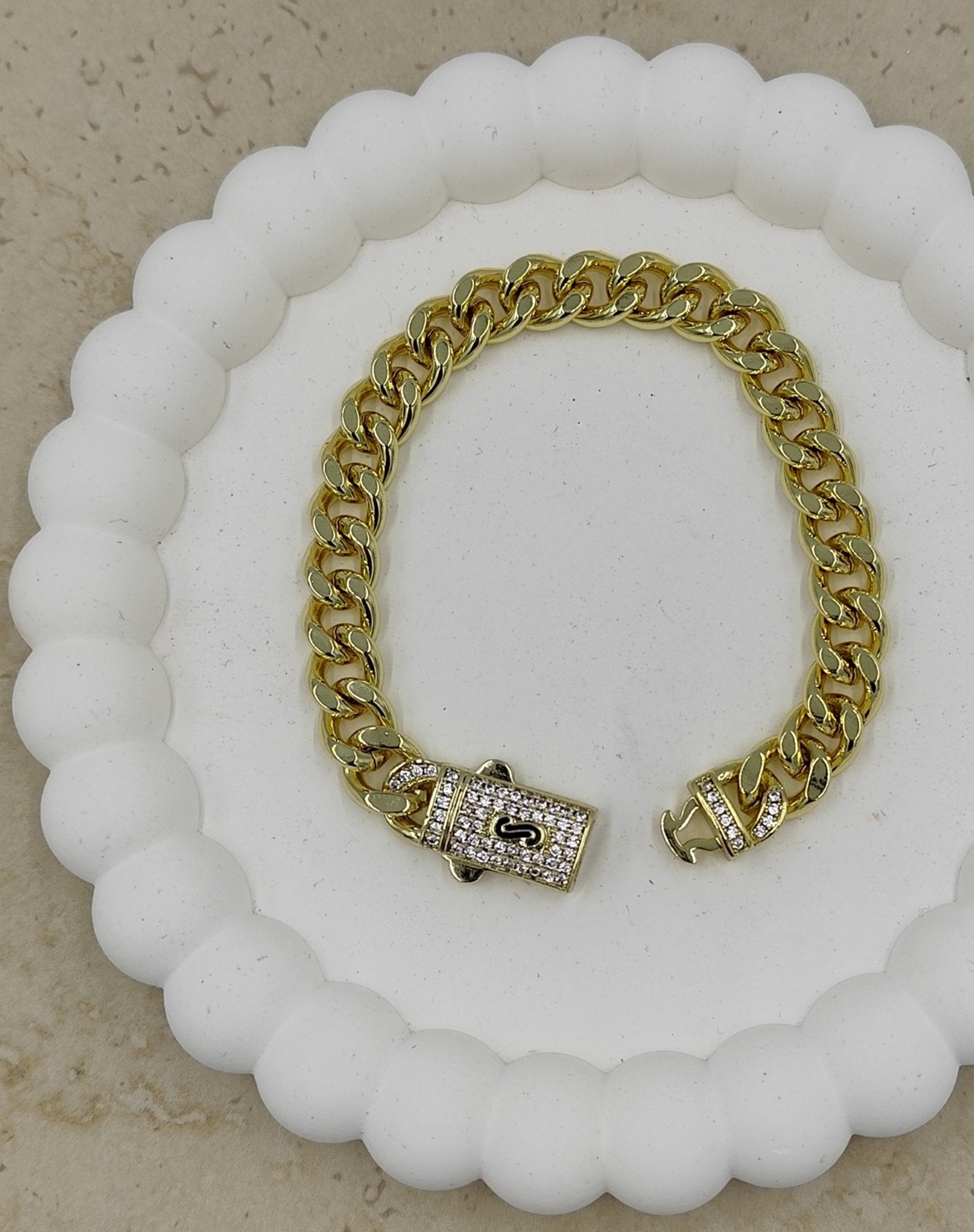 14 K Taş Detaylı Gurmet Bileklik