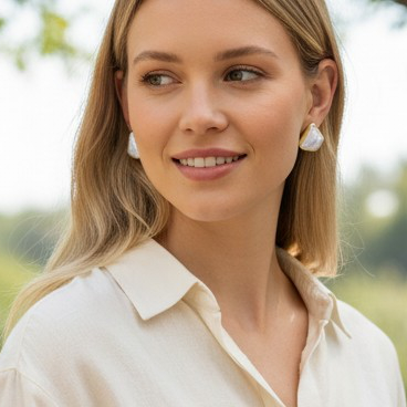 Sedefli Küpe
