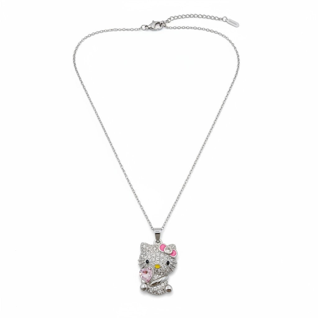Hello Kitty Çocuk Kolye Gümüş Renk