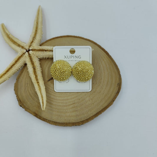 14 K Yuvarlak Küpe