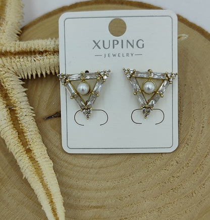 14 K İnci Detaylı Küpe