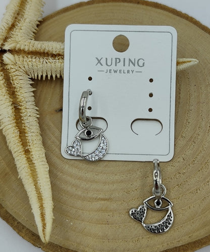 Taş Detaylı Kuş Figürlü Küpe