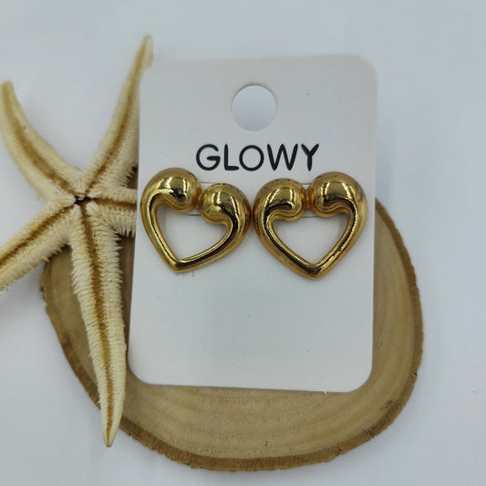 Gold Kalp Küpe