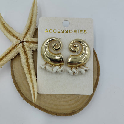Gold Spiral Küpe