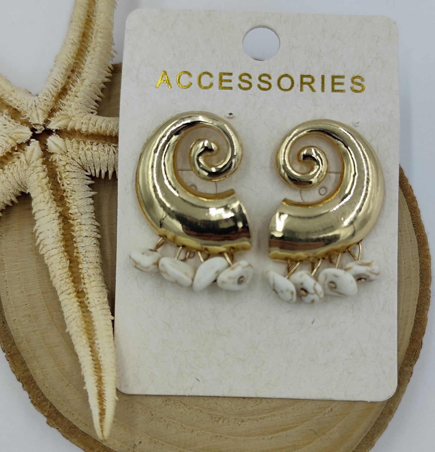 Gold Spiral Küpe