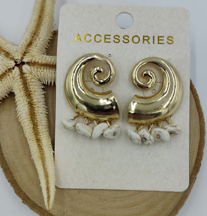 Gold Spiral Küpe