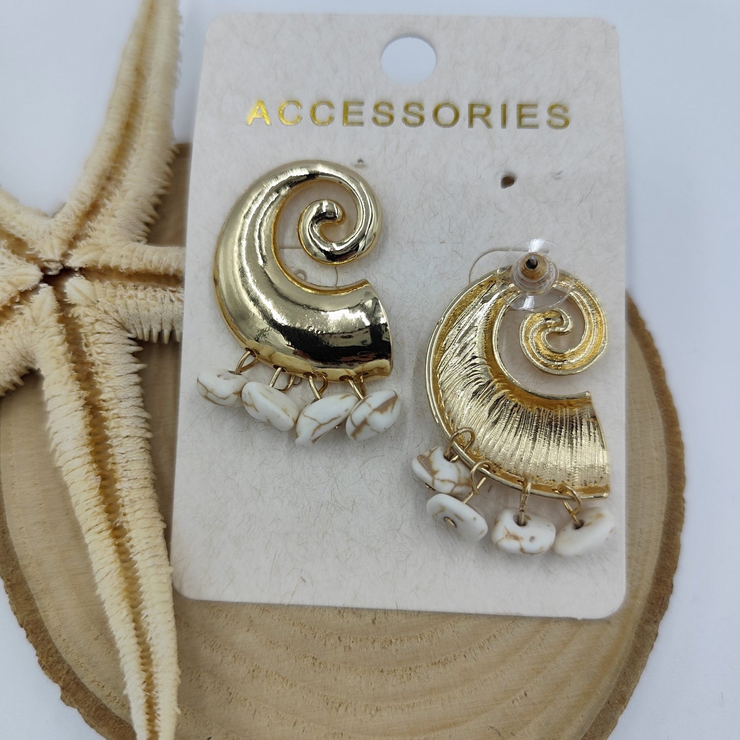 Gold Spiral Küpe