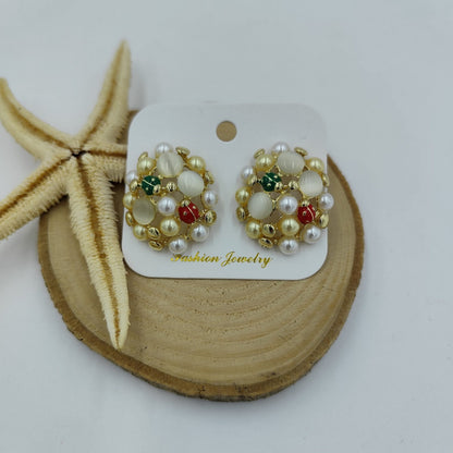Uğurböceği Detaylı Gold Küpe