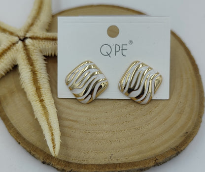 Gold Küçük Kare Küpe
