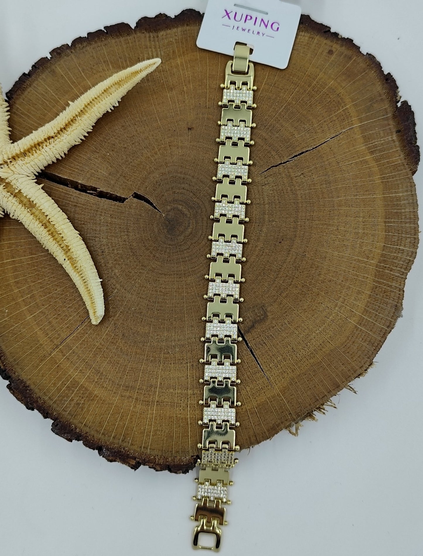 Taş Detaylı 14 K Bileklik