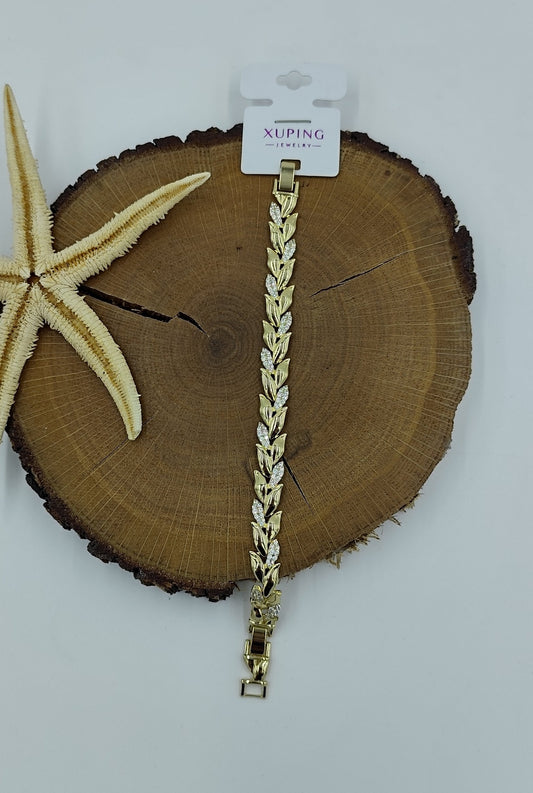 Taş ve Yaprak Detaylı Bileklik