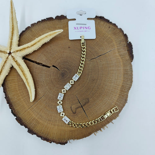 Taş Detaylı 14 K Bileklik