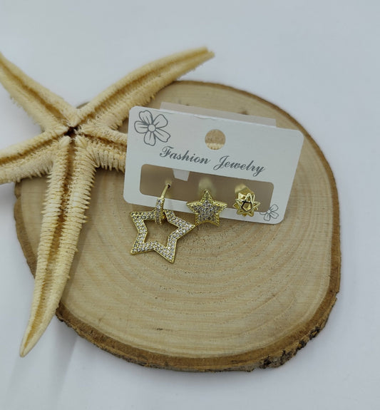 3'lü Bijuteri Küpe