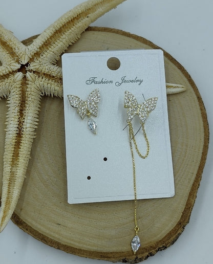 Kelebek Gold Kıkırdak Küpe