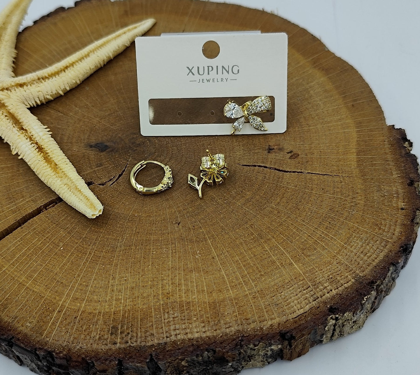 14 K 3'lü Küpe