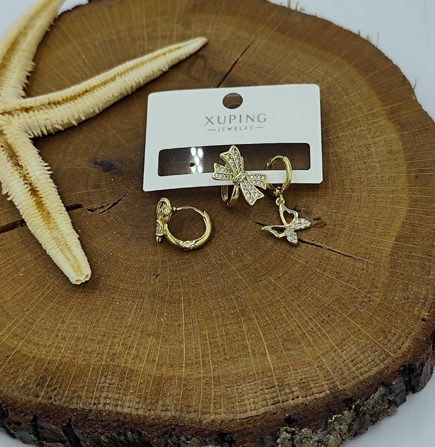 14 K 3'lü Küpe