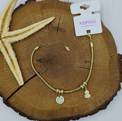 14 K Taş Detaylı Bileklik