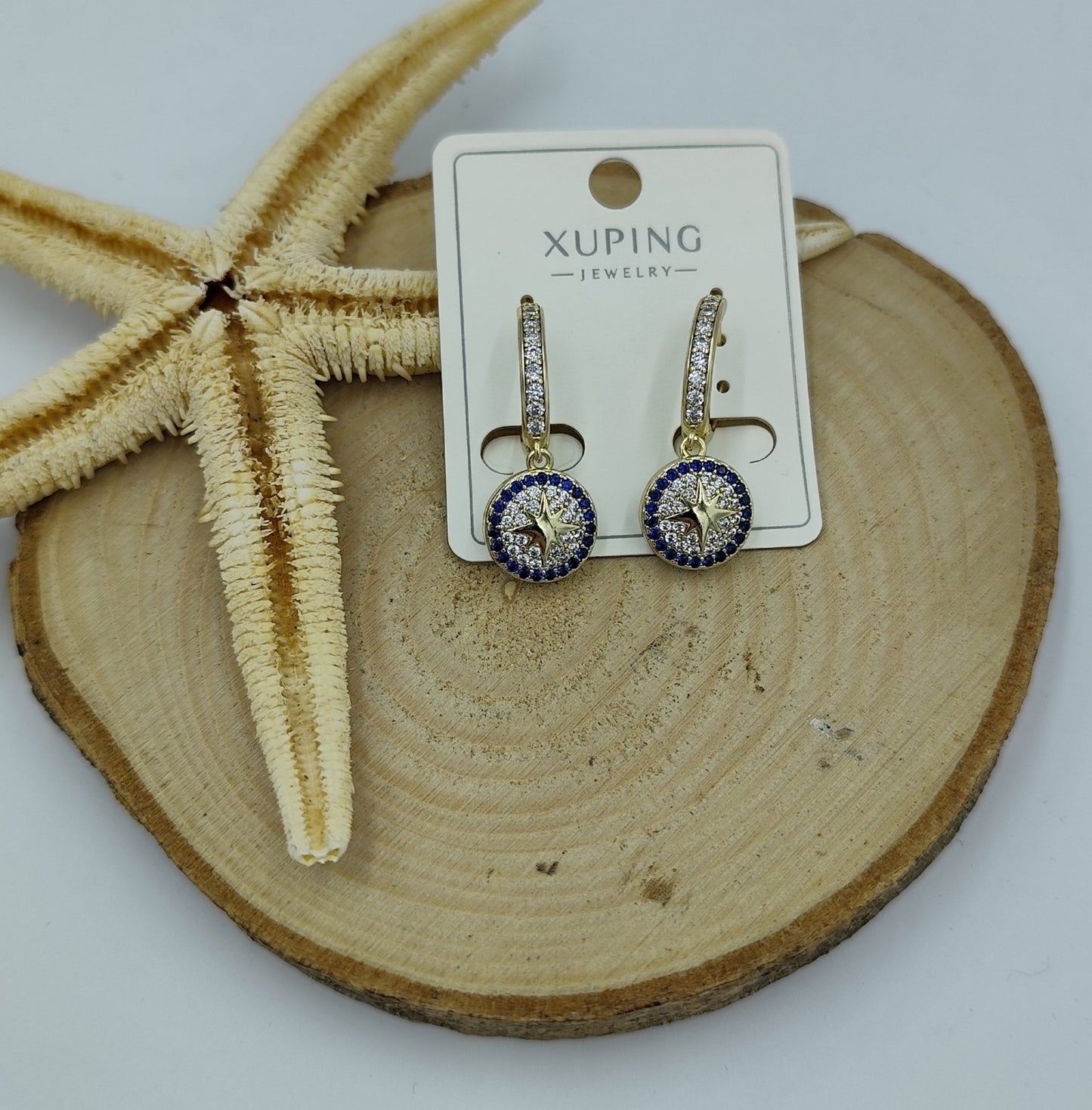 14 K Taş Detaylı Küpe
