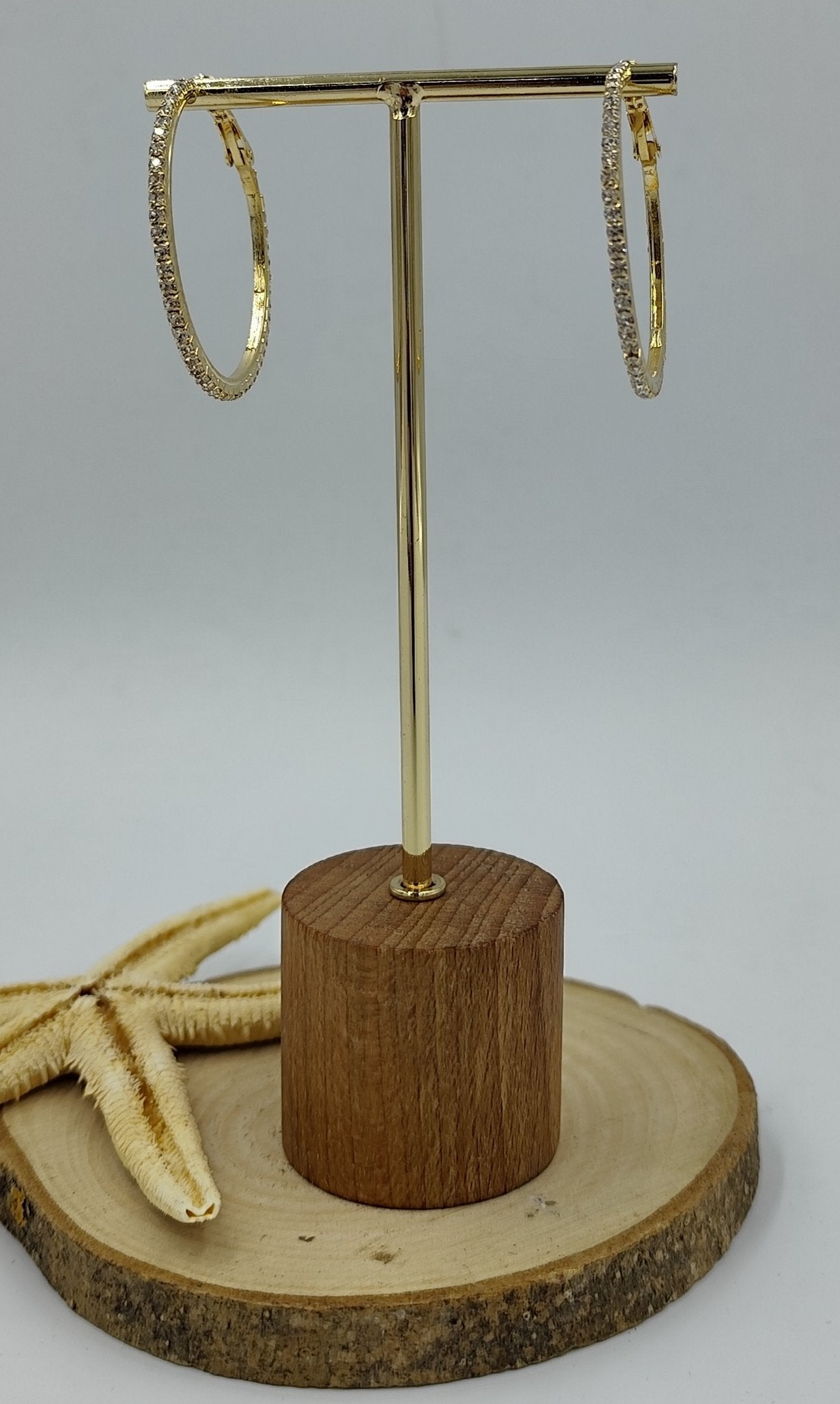 Gold Renkte Tam Tur Halka Küpe (Mini Boy)