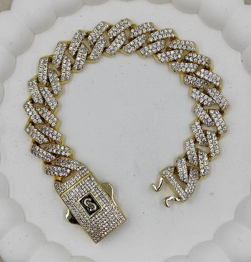 14 K Tamamı Taş Detaylı Gurmet Bileklik