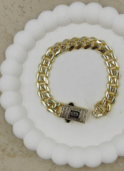 14 K Taş Detaylı Gurmet Bileklik