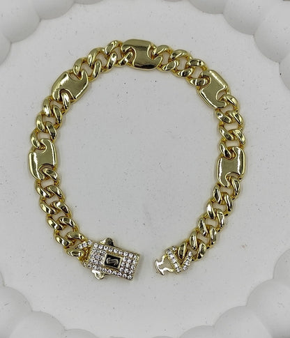 14 K Taş Detaylı Gurmet Bileklik