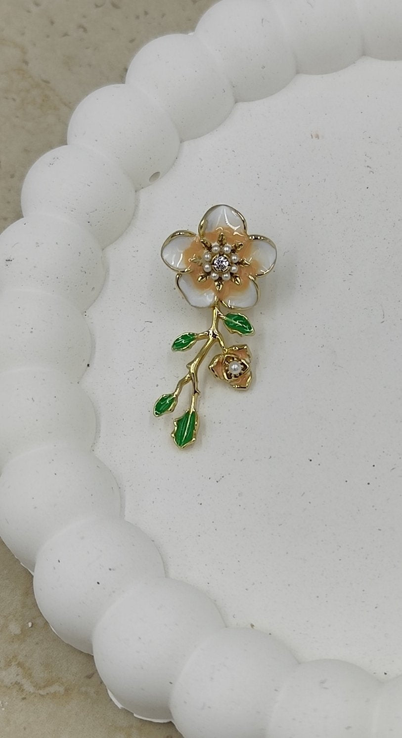 14 K Çiçek Küpe Xuping