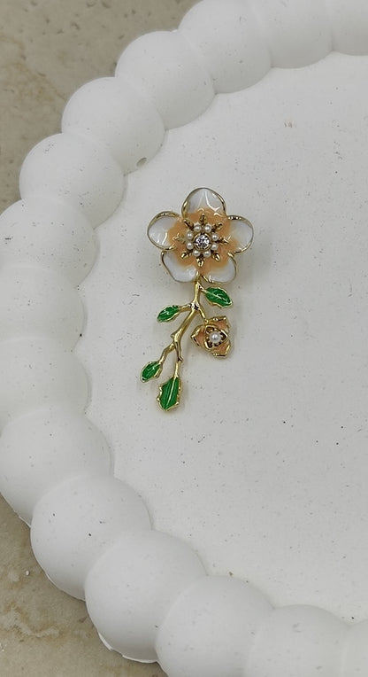 14 K Çiçek Küpe Xuping