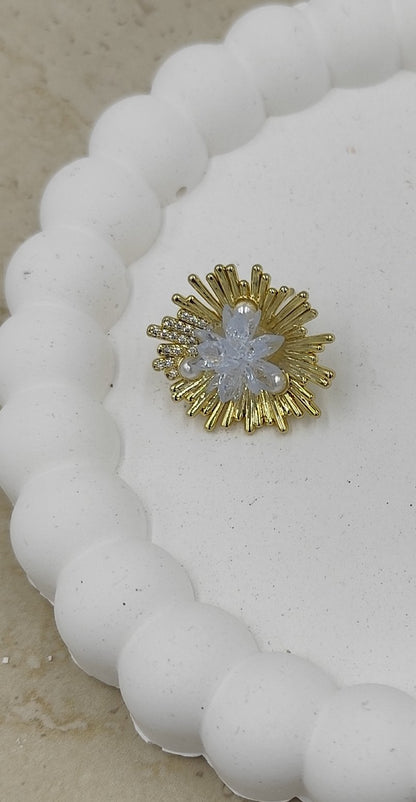 14 K Taş Detaylı Küpe Xuping