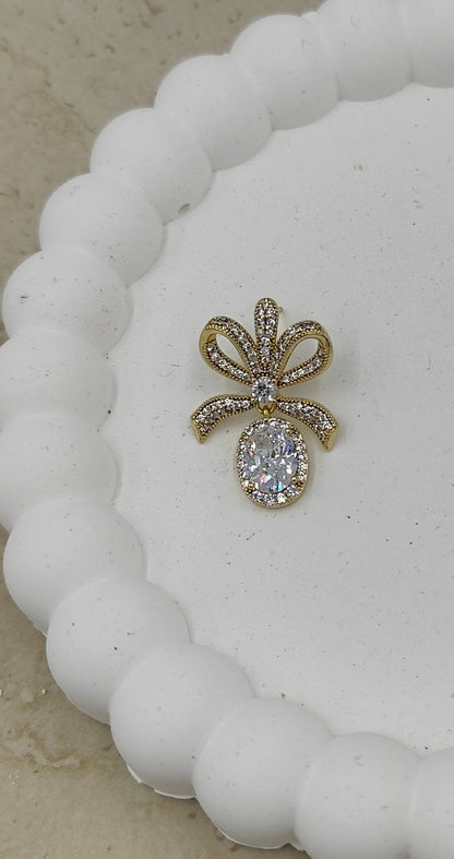 14 K Taş Detaylı Kurdela Küpe Xuping