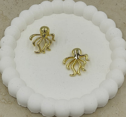 14 K Ahtapot Küpe Xuping