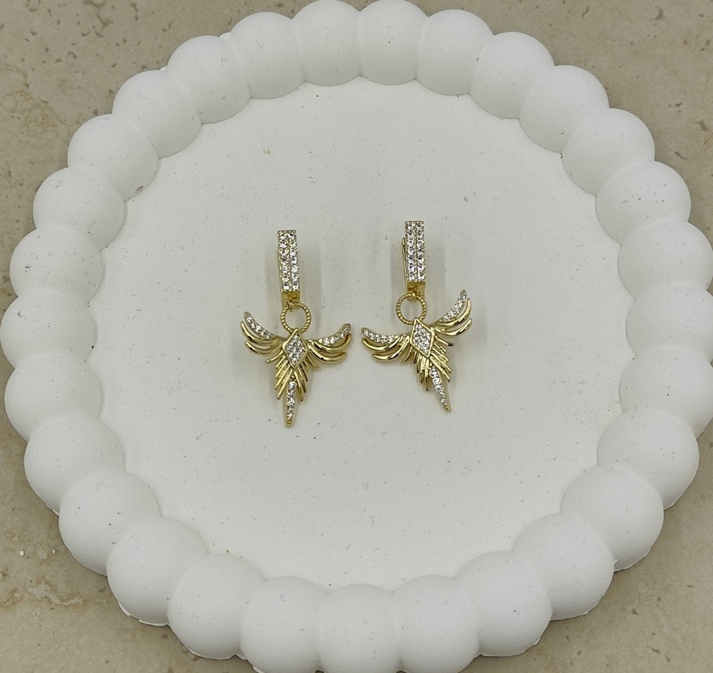 14 K Taş Detaylı Kuş Figürlü Xuping Küpe