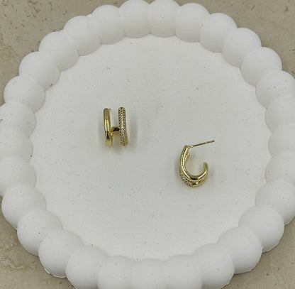 14 K 2'li Görünümlü Xuping Küpe