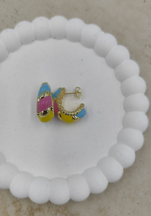 14 K Renkli Küpe Xuping