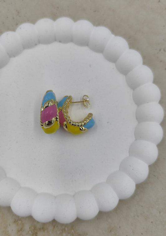 14 K Renkli Küpe Xuping