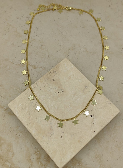 Yıldızlı Kolye Gold