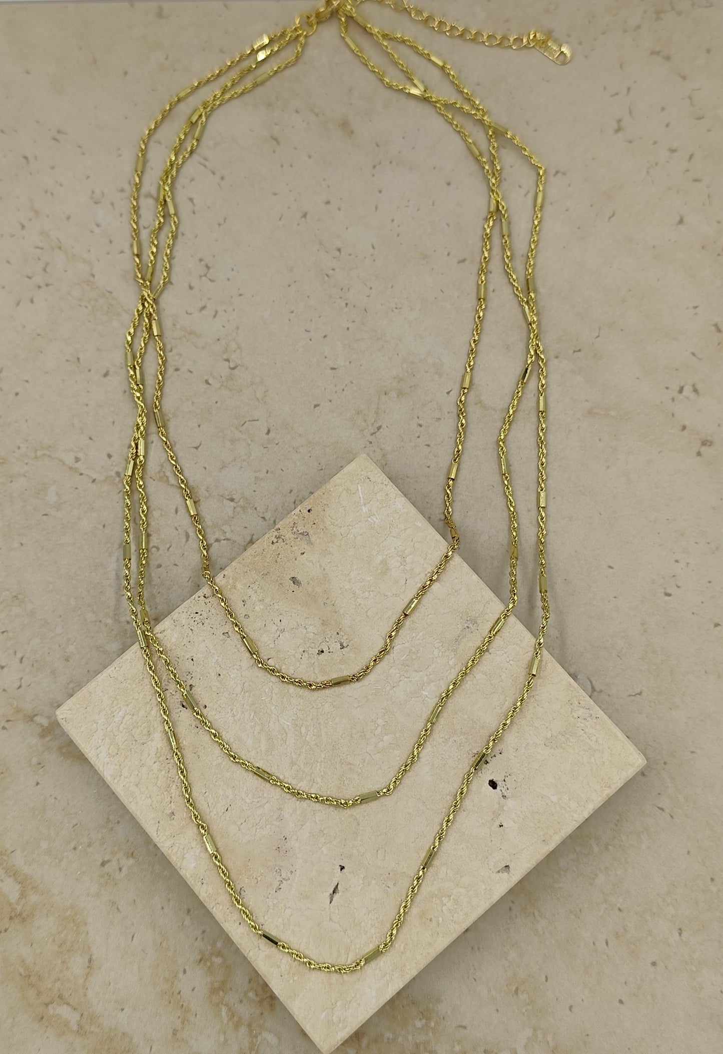 3'lü Gold Kolye