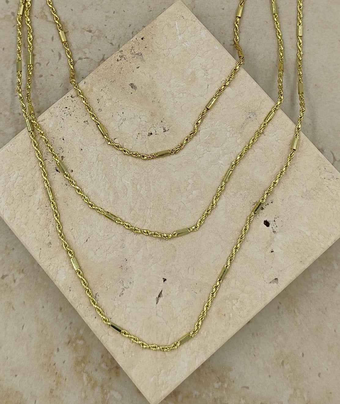 3'lü Gold Kolye