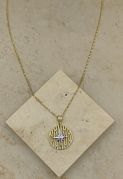 Kuzey Yıldızı Gold Kolye