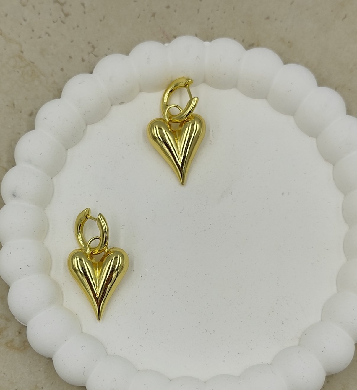 Gold Kalp Küpe