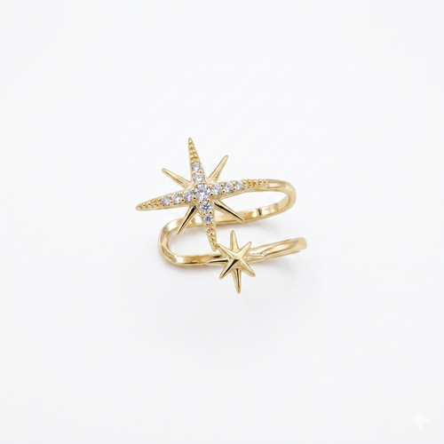 Kuzey Yıldızı Kıkırdak Küpe