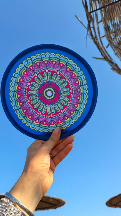 Mandala Desenli Yelpaze