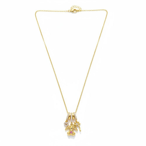 Tavşan Figürlü Gold Kolye