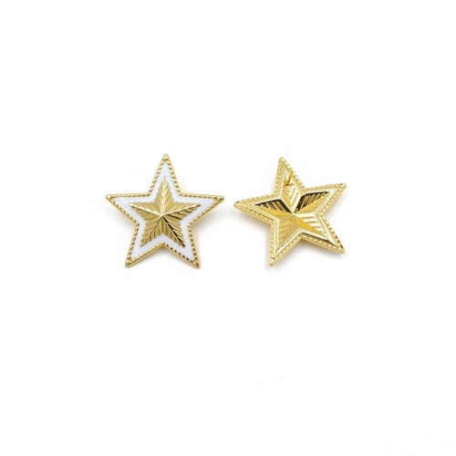 Beyaz Yıldız Küpe