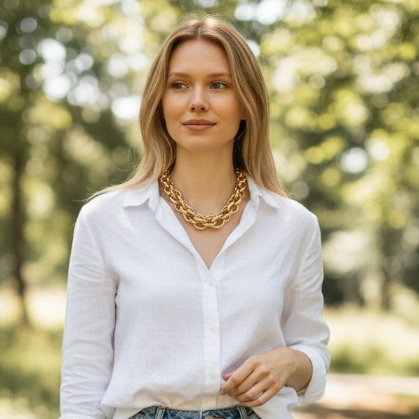 Fiona Gold Kolye