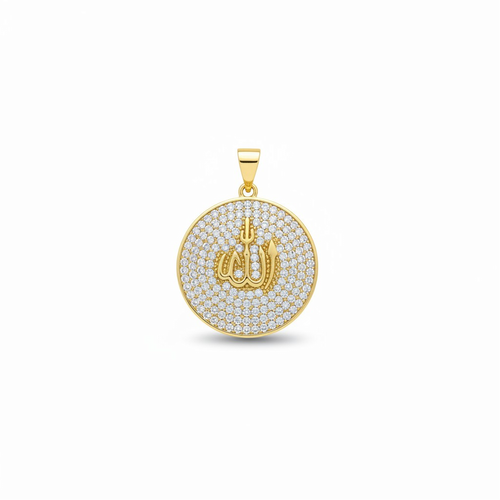 Allah Yazılı Kolye Ucu (Daire))